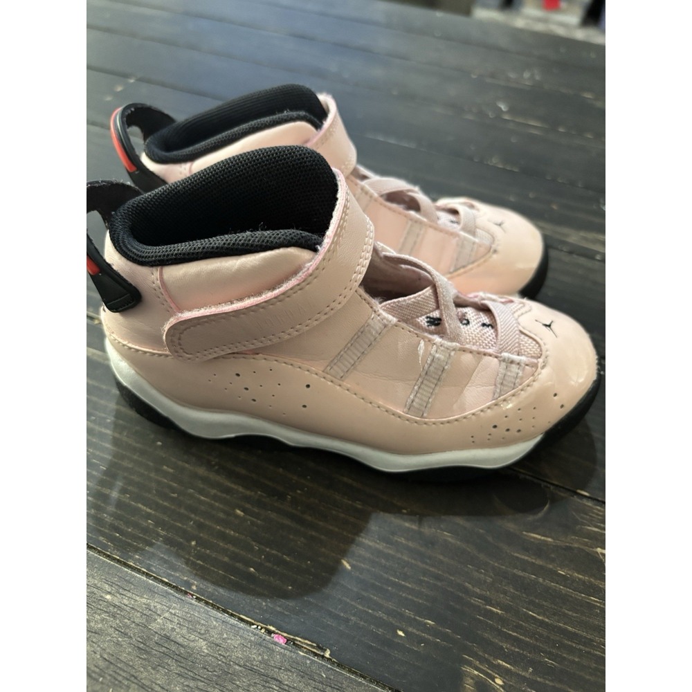 NIKE‎ Air Jordan 6 Rings Shoes Sneakers 323420-602 Pink White Size 10C